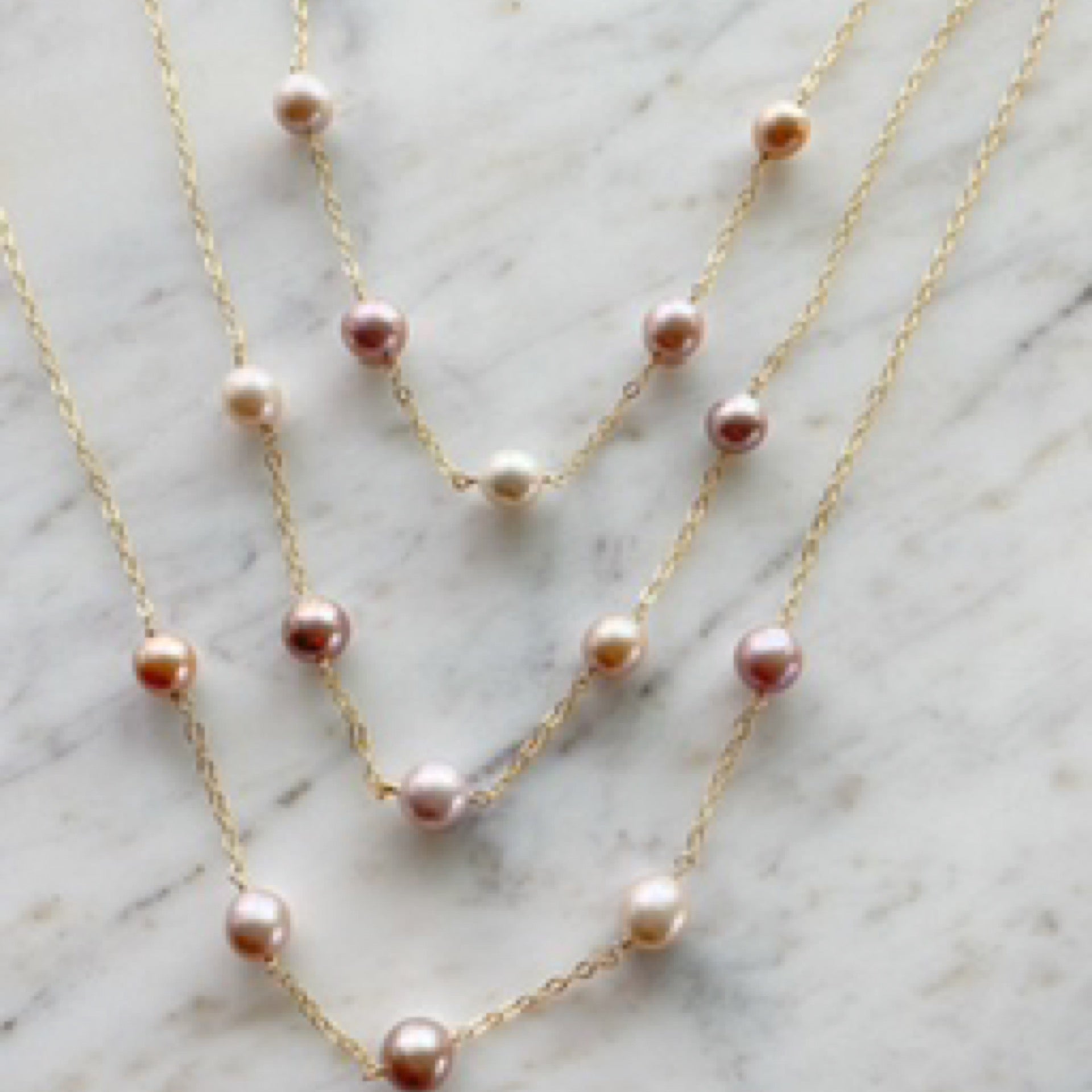Edison 5 pearl necklace (Z262) | Zaia Boutique